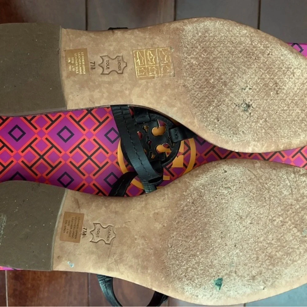 Tory Burch Mini Miller Square Toe Sandals - Picture 5 of 6